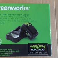 Kit batteria + caricatore Greenworks GSK4824B2