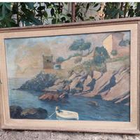 Dipinto antico di Angelo Maria Armeo, 1952, Genova