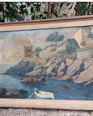Dipinto antico di Angelo Maria Armeo, 1952, Genova
