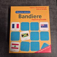 Gioco da tavolo "Il memorino educativo bandiere"