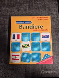 Gioco da tavolo "Il memorino educativo bandiere"