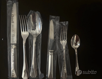 Christofle Atlantide lotto da 72 +3 posate nuove