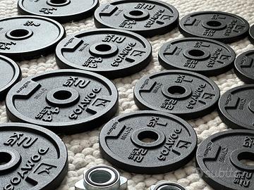 Set Domyos 24 kg – 2 manubri + dischi 1 kg e 2 kg