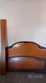 Testiera / giro letto in legno anni 50 / 60