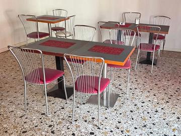 TAVOLI E SEDIE PER CAFFETTERIA USATI