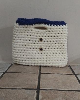 Pochette Bicolor Fatta A Mano