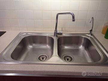 Lavello doppia vasca in alluminio 