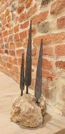 Cipressi in ferro battuto e corten