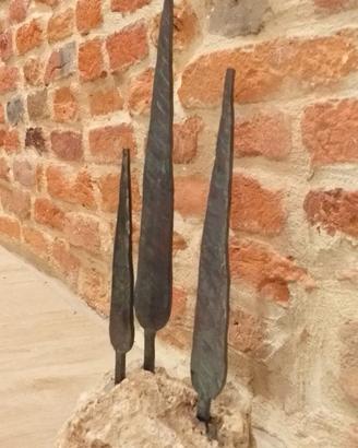 Cipressi in ferro battuto e corten