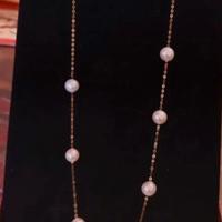 Collana oro 750 con perle naturali