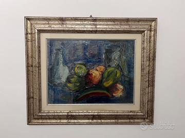Quadro dipinto ad olio, "Natura morta"-A. Zaccaria