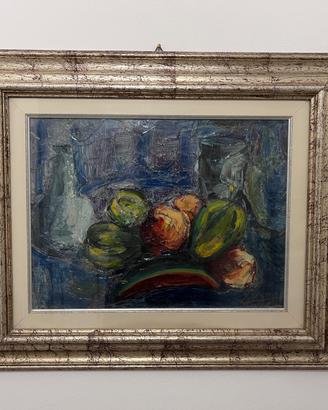 Quadro dipinto ad olio, "Natura morta"-A. Zaccaria