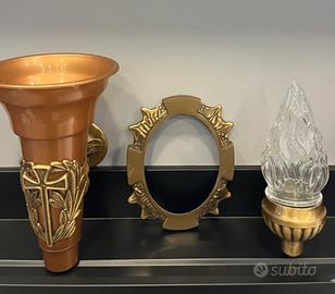Set accessori cimitero  in bronzo
