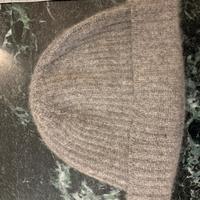 Berretto 100% cashmere grigio chiaro