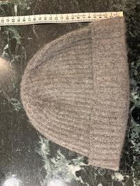 Berretto 100% cashmere grigio chiaro