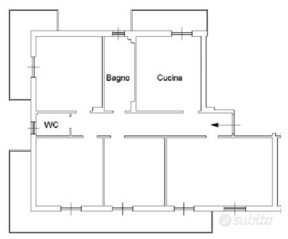 Appartamento di 130 mq (5 locali), Reggio Calabria