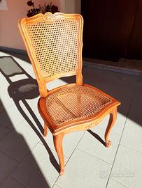 Sedia in legno massello in stile Barocco