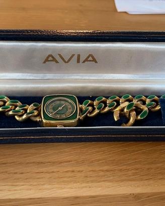 Orologio da donna AVIA vintage anni ’70 oro verde
