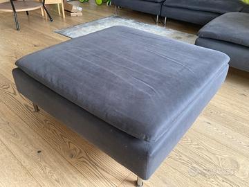 Poggiapiedi pouf IKEA SODERHAMN tessuto grigio