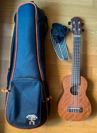 Ukulele soprano aNueNue Papa Mahogany Long Neck am