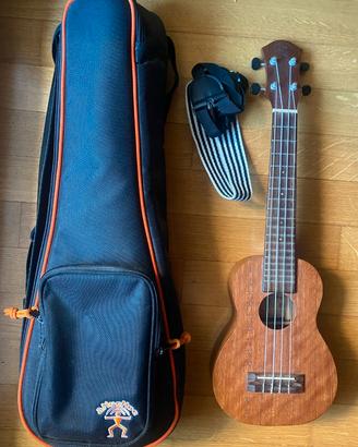 Ukulele soprano aNueNue Papa Mahogany Long Neck am