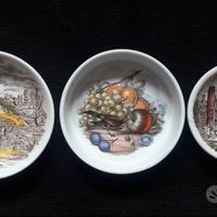 VECCHI POSACENERE PIATTINI CERAMICA INGLESE VINTAG