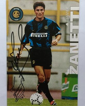 Autografo Javier Zanetti 