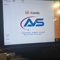 cassa touch screen con stampante