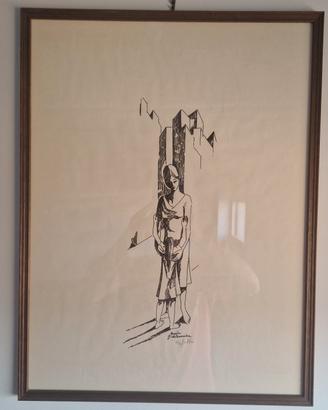 Litografia vintage anni 70 