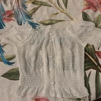 Maglietta bianca trasparente