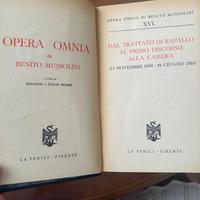 Mussolini ,libri opera omnia