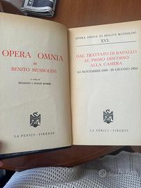 Mussolini ,libri opera omnia