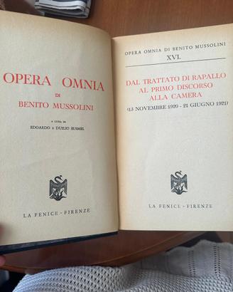 Mussolini ,libri opera omnia