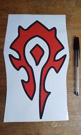 Adesivo Grande Logo Orda World of Warcraft WOW