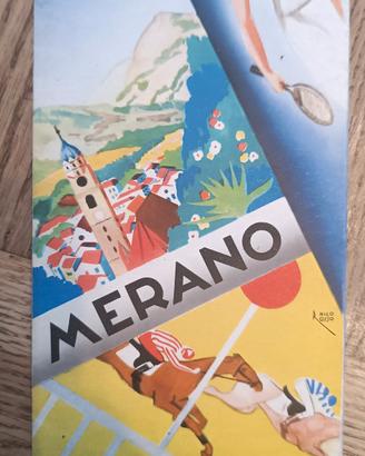 Raro Pieghevole Merano-Garda 1935 - Illustrato da 