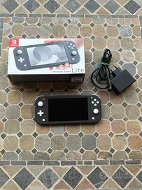 Nintendo switch lite grigio completo