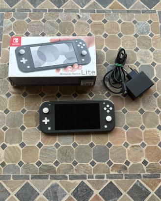 Nintendo switch lite grigio completo