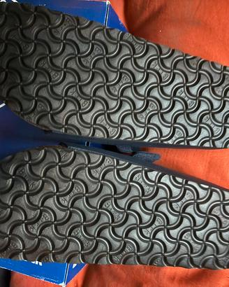 Scarpe  birkentock arizona blu scamosciate 44