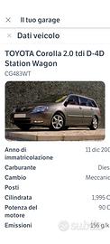 Toyota corolla SW del 2003 Leggi Bene
