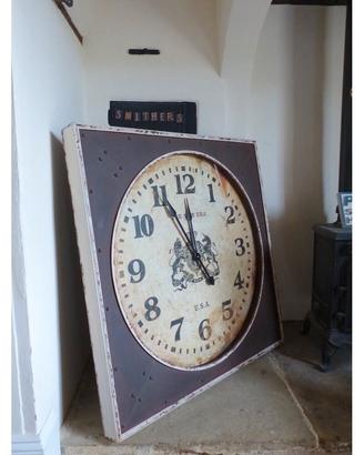 Grande orologio da parete vintage stile industrial