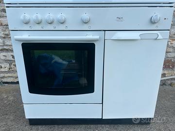 Cucina a Gas 90cm Rex Electrolux 4 Fuochi Forno