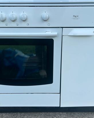 Cucina a Gas 90cm Rex Electrolux 4 Fuochi Forno