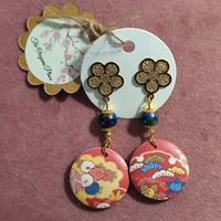 orecchini in decoupage giapponese 