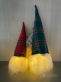 Babbo natale Tartan con luci led