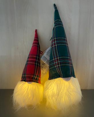 Babbo natale Tartan con luci led