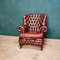 poltrona Monk Chester Chesterfield inglese pelle 