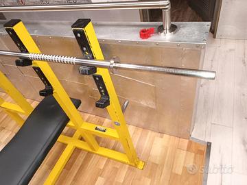 n°3 bilancieri  in acciaio inox + 320 kg di dischi