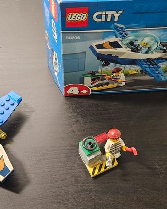 Lego City 60206 sky Police Jet Patrol usato