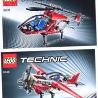 LEGO Technic 8046 Elicottero Helicopter e Aereo