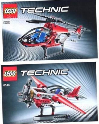 LEGO Technic 8046 Elicottero Helicopter e Aereo